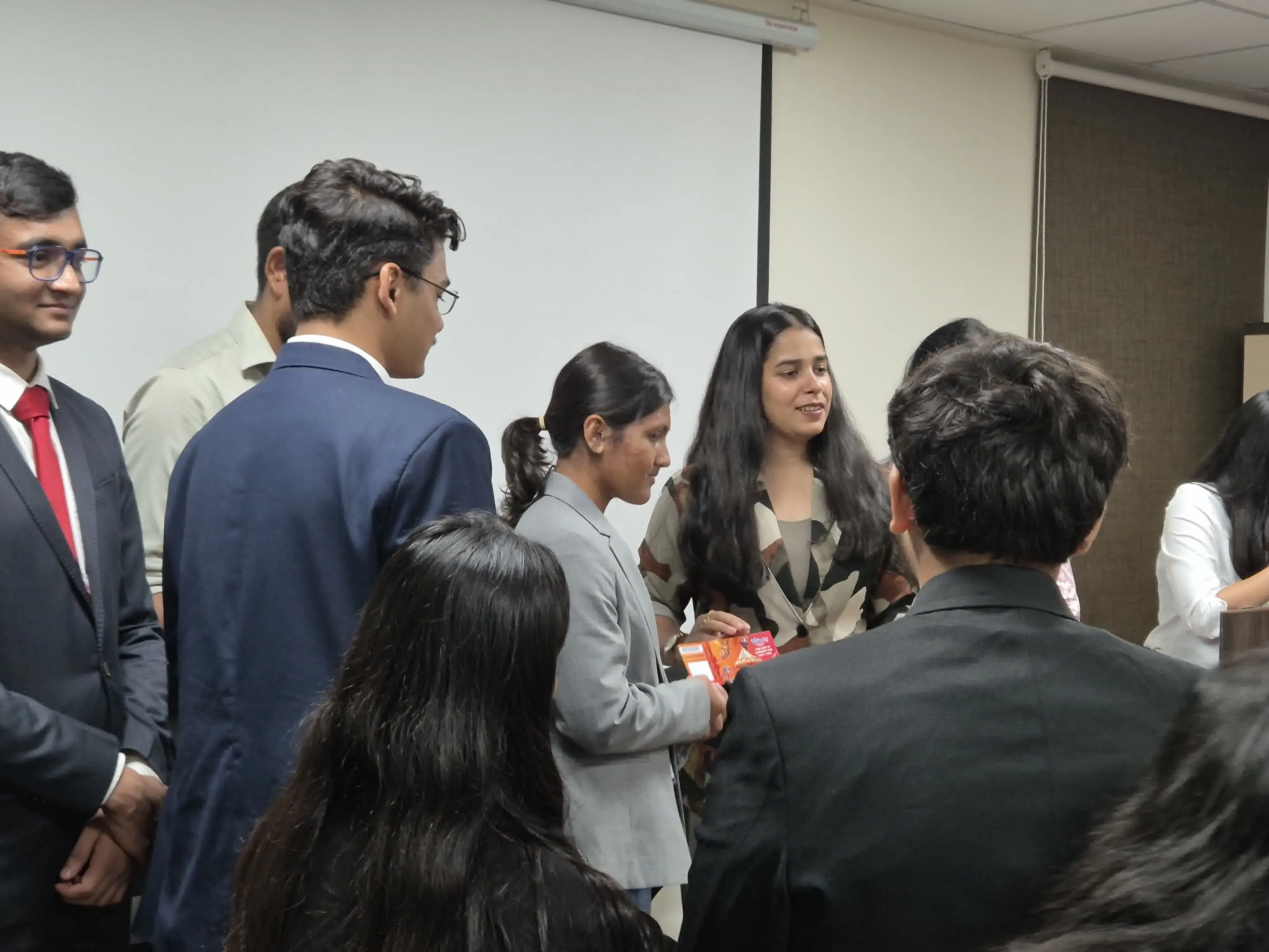 Delegates in committee session